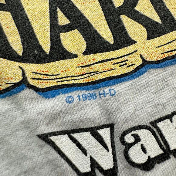 VTG Harley Davidson Heather Gray Pocket T-Shirt Size M - Picture 6 of 7